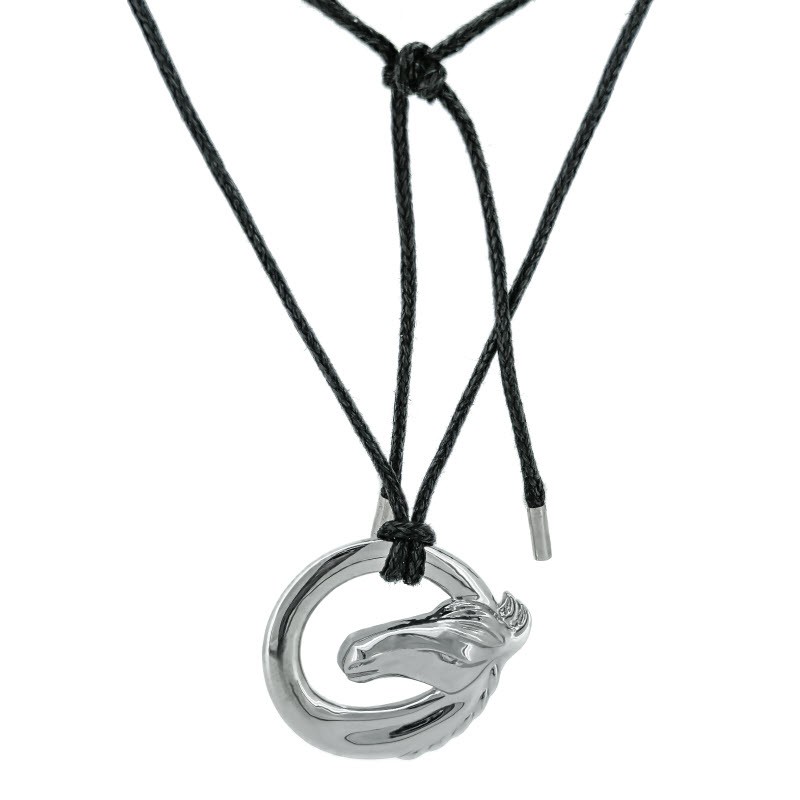 Кулон «Momentum» c шелковой нитью, 18 г стерлингового серебра