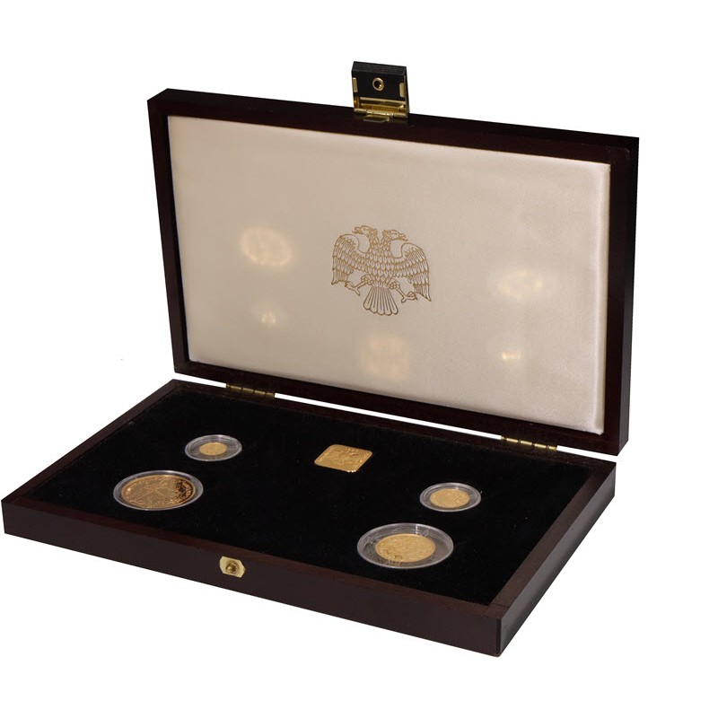 Набор из 4-х золотых монет России 