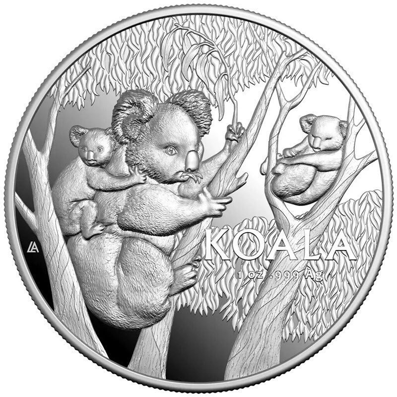 Серебряная монета Австралии 