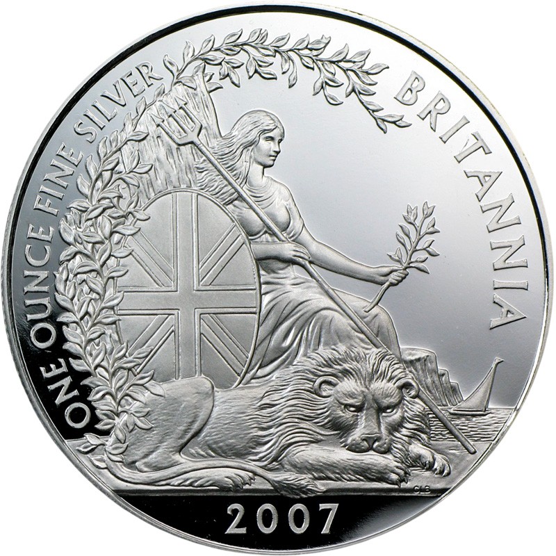 Серебряная монета Великобритании 