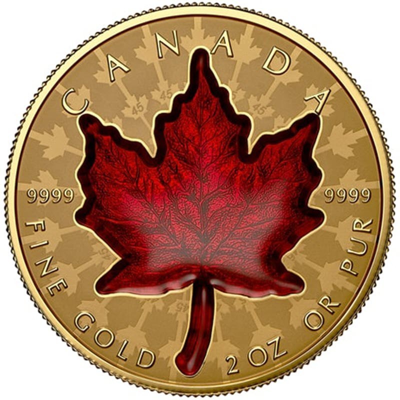 Золотая монета Канады 
