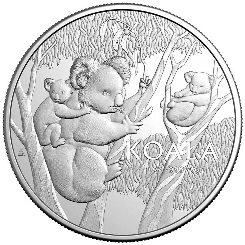 Серебряная монета Австралии 